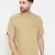 Beige plain pure cotton men-kurtas