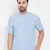 Blue plain pure cotton men-kurtas