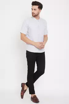 White plain pure cotton men-kurtas