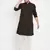 Brown plain pure cotton men-kurtas