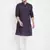 Blue plain viscose rayon men-kurtas