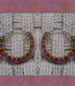 color carnival- handmade hoops