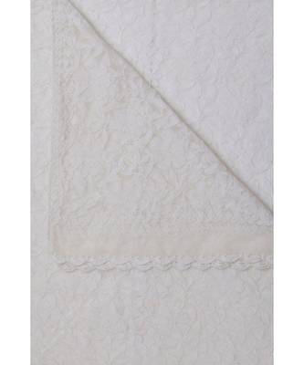 Ada Hand Embroidered White Net Lucknowi Chikankari Dupatta - A567881 2