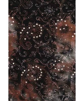Ada Hand Embroidered Black Pure Georgette Lucknowi Chikankari Dupatta 2