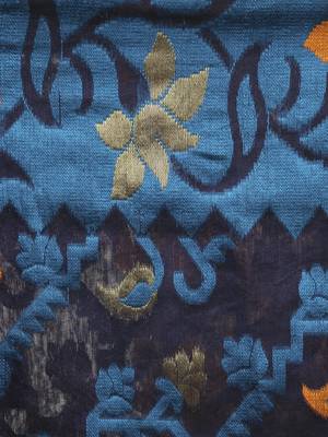 Blue Hand Woven Cotton Jamdani Sarees Without Blouse 4