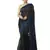 black hand woven cotton jamdani sarees