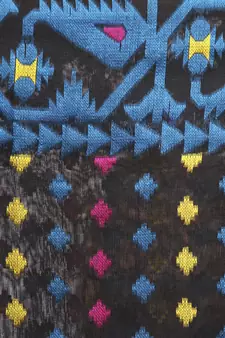 Black Hand Woven Cotton Jamdani Sarees Without Blouse