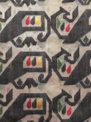 beige hand woven cotton jamdani sarees 4