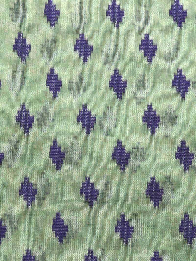 Multicolor Hand Woven Cotton Jamdani Sarees Without Blouse