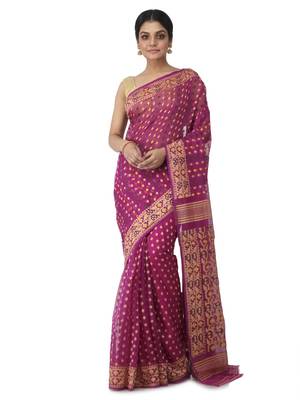 multicolor hand woven cotton jamdani sarees 1