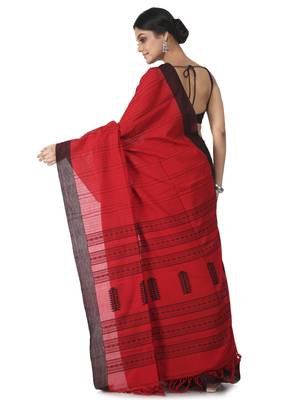 red hand woven pure cotton handloom sarees 3