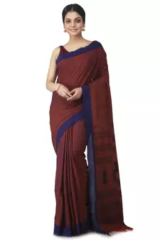 multicolor hand woven pure cotton handloom sarees