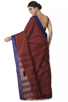 multicolor hand woven pure cotton handloom sarees