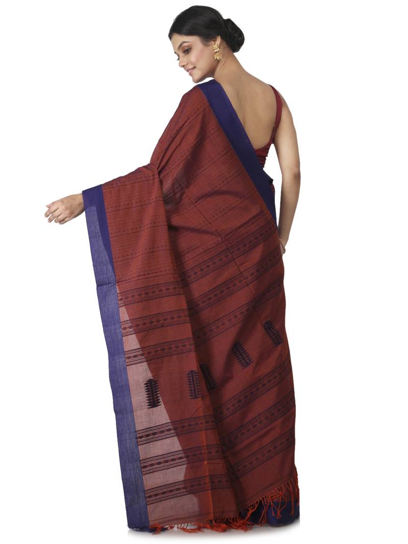 multicolor hand woven pure cotton handloom sarees