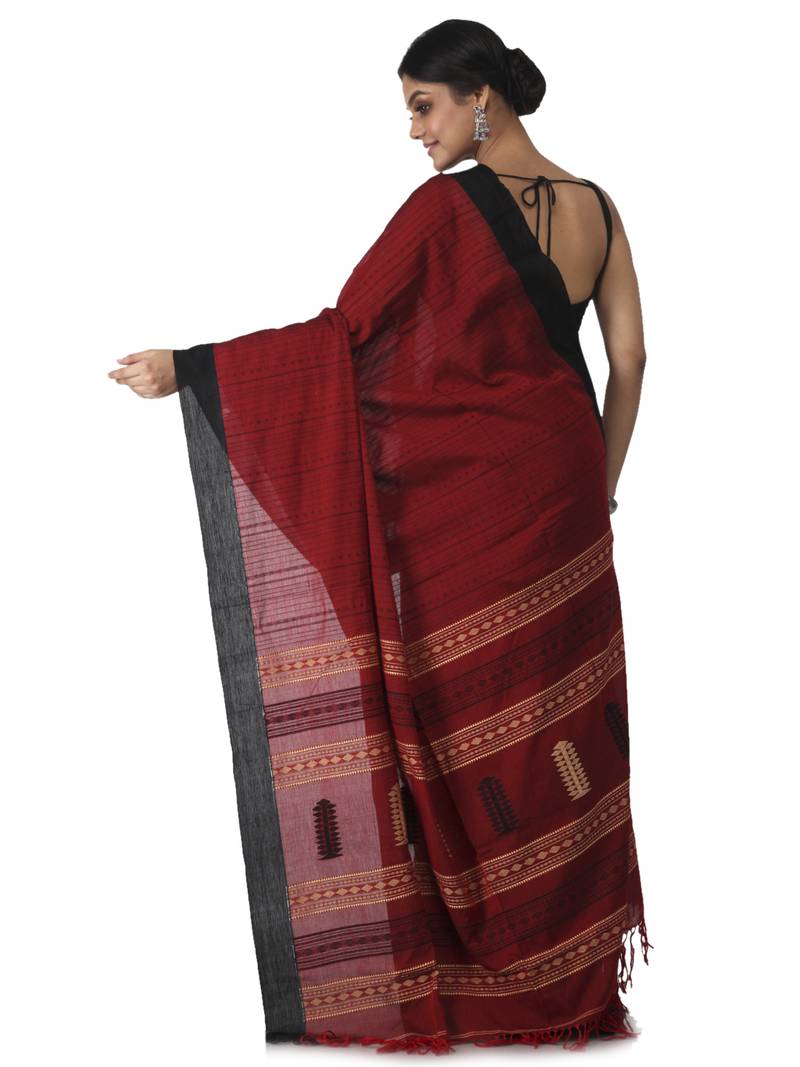multicolor hand woven pure cotton handloom sarees