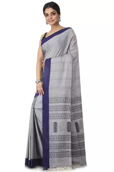 multicolor hand woven pure cotton handloom sarees