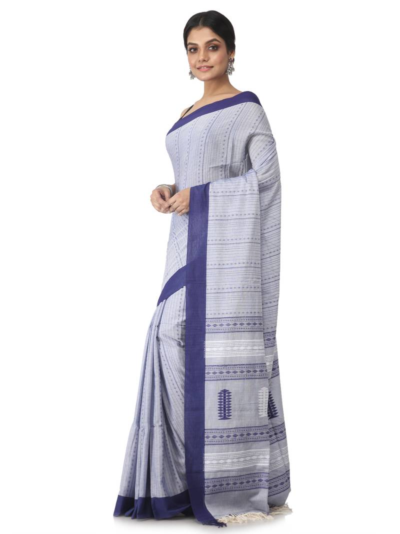 multicolor hand woven pure cotton handloom sarees