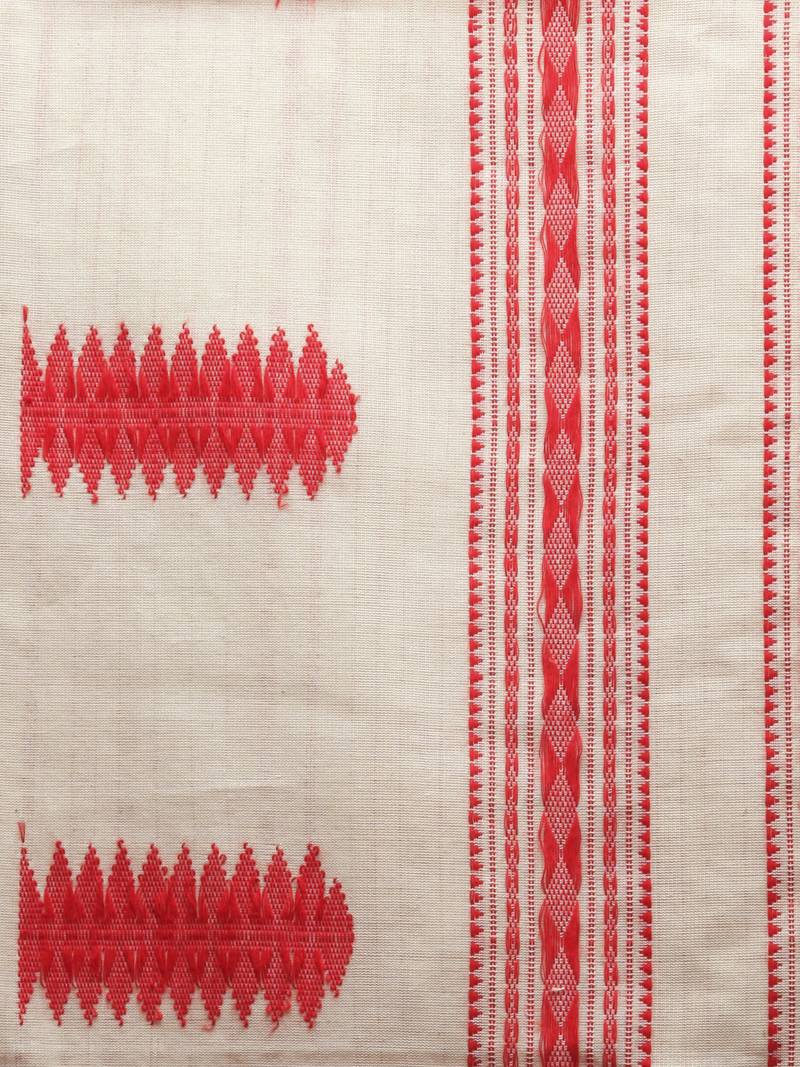 beige hand woven pure cotton handloom sarees