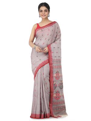 multicolor hand woven pure cotton handloom sarees 1