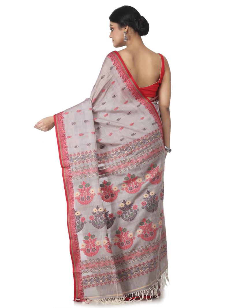 multicolor hand woven pure cotton handloom sarees