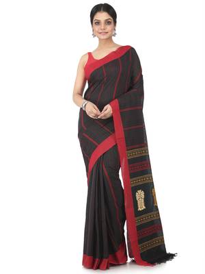 multicolor hand woven pure cotton handloom sarees 1