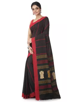 multicolor hand woven pure cotton handloom sarees