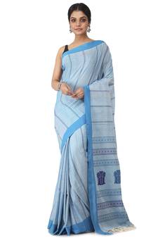 multicolor hand woven pure cotton handloom sarees
