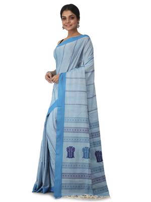 multicolor hand woven pure cotton handloom sarees 2