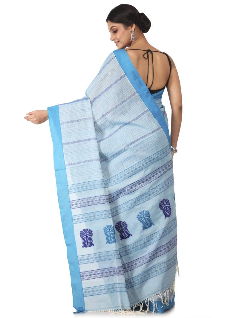 multicolor hand woven pure cotton handloom sarees