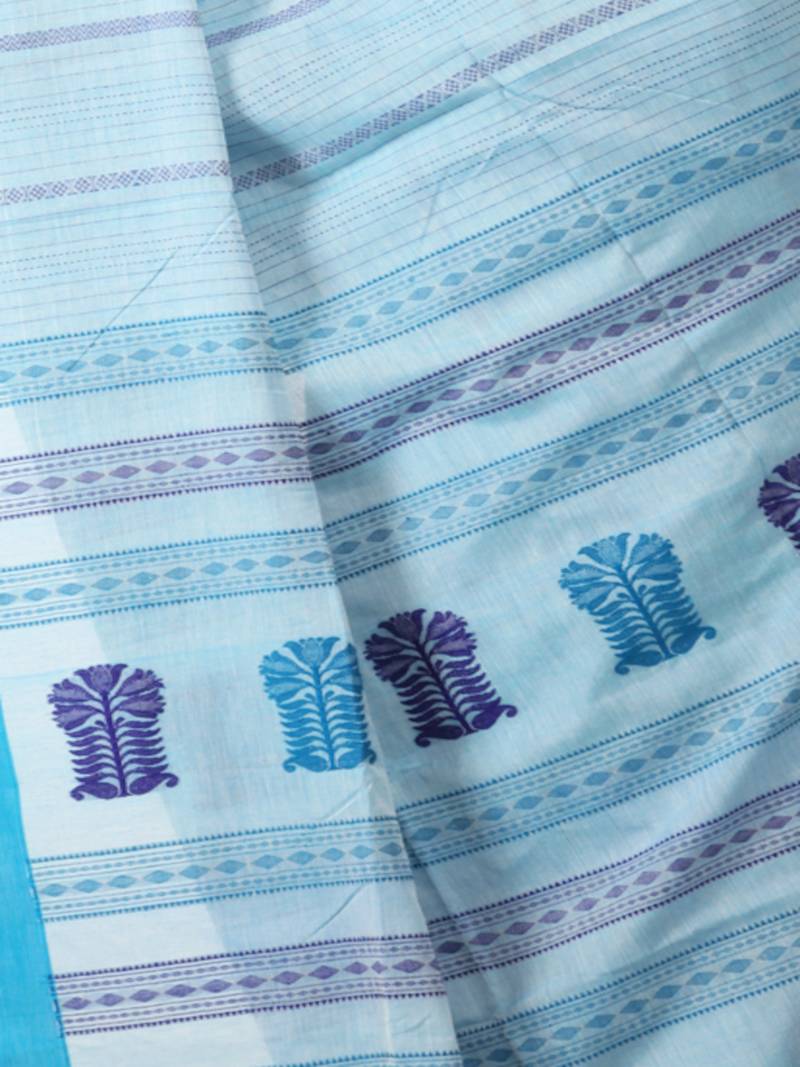 multicolor hand woven pure cotton handloom sarees