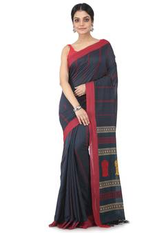 multicolor hand woven pure cotton handloom sarees