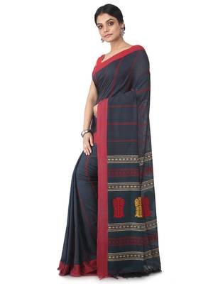 multicolor hand woven pure cotton handloom sarees 2