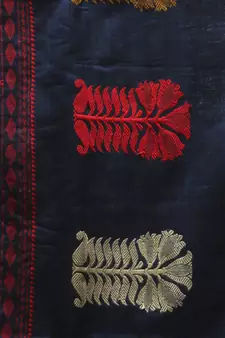 blue hand woven pure cotton handloom sarees