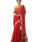red hand woven cotton silk handloom sarees