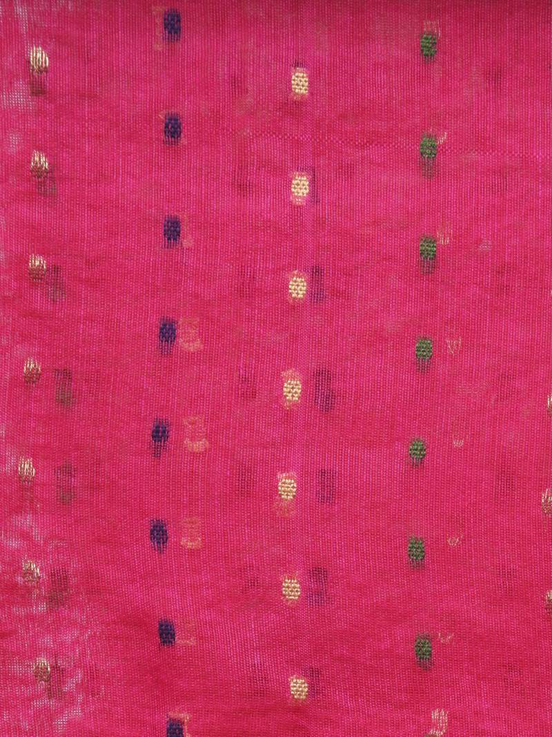 pink hand woven cotton silk handloom sarees