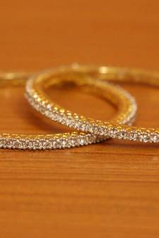 White bangles-and-bracelets