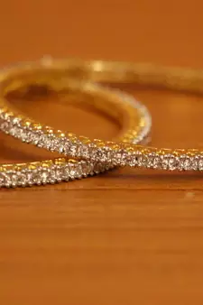 White bangles-and-bracelets