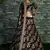 Black Zari And Sequins Embroidered Thai Silk Semi Stitched Wedding Lehenga
