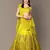 Light-green Zari and Sequins Embroidered Silk Semi Stitched Wedding lehenga