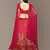 Red Zari and Sequins Embroidered Silk Semi Stitched Wedding lehenga
