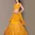 Yellow Zari and Sequins embroidered with stone work silk Semi Stitched bridal lehenga