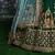 Dark-green embroidered silk semi stitched lehenga