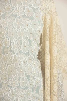 Blue hand embroidery and straight pants with floral duppatta with ruffles 4