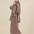 Rina Dhaka wine hand woven linen lurex 3 pcs kurta set with ancle length flair pants