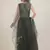 Rina Dhaka anarkali dress with detailing of zari work with ruffle duppatta