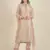 Rina Dhaka peach full sleeve kurta with  lace work pants ,duppata