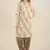 Rina Dhaka gold hand woven kurta with lurex deatil,all over floral embroidery with zari