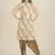 Rina Dhaka gold hand woven kurta with lurex deatil,all over floral embroidery with zari