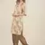 Rina Dhaka gold hand woven kurta with lurex deatil,all over floral embroidery with zari