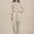 Rina Dhaka white  kurta with lace and bead detail work  with straight pants